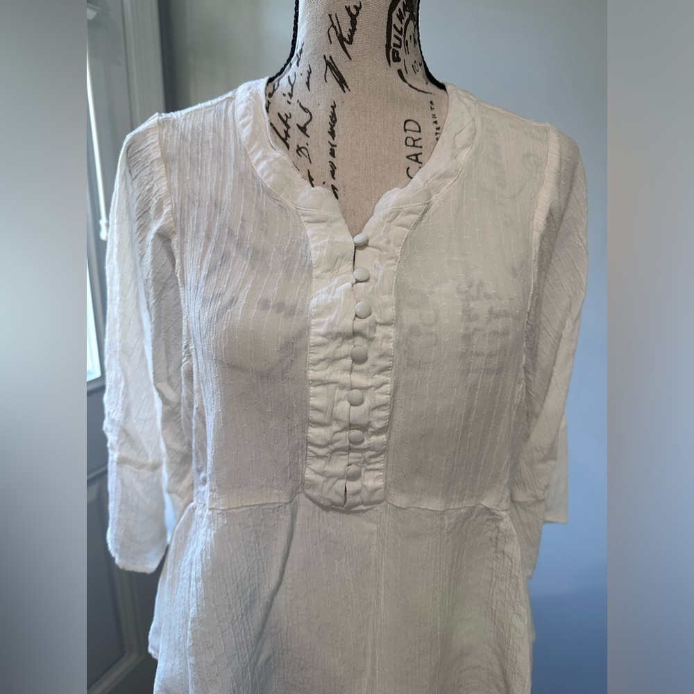 🤍🤍Grand Greene Blouse - White - Size M - 🤍🤍 - Picture 3 of 9